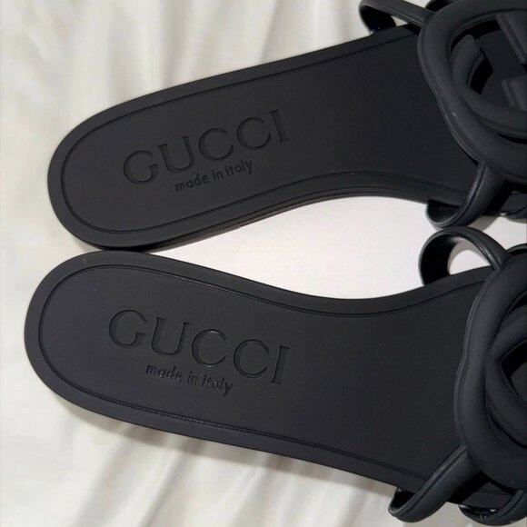 Gucci Women Sandals Slides Rubber .size9.5 - Picture 7 of 7